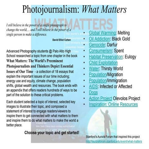 Photojournalism: What Matters