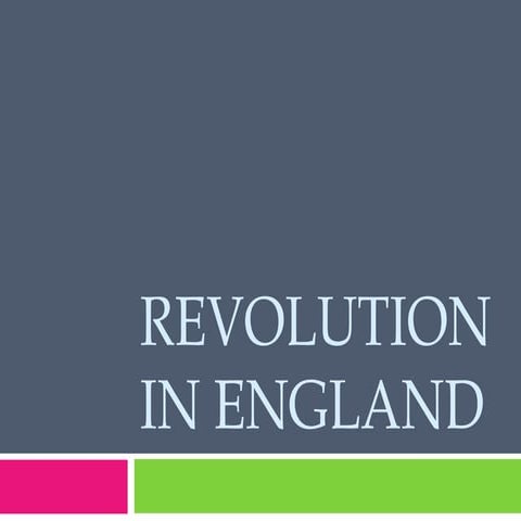 Revolution in England
