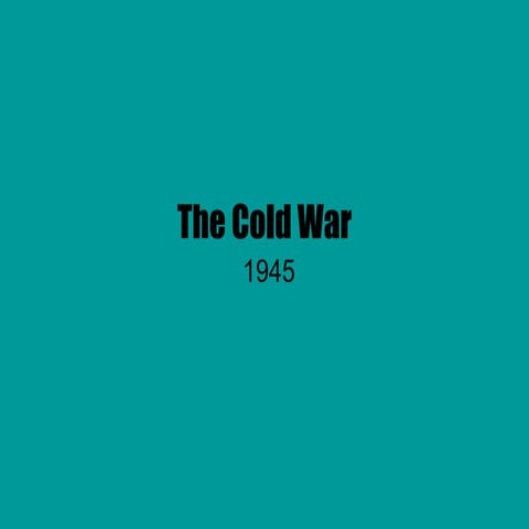 The Cold War