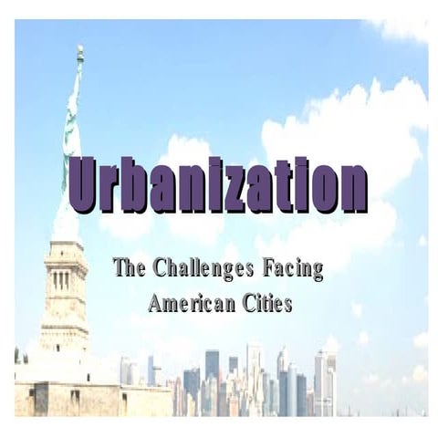 Urbanization