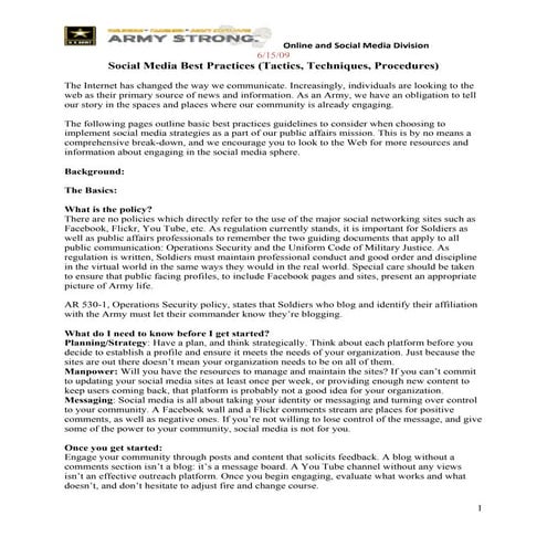 Army Social Media 