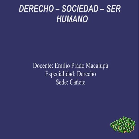 La vida del ser humano en la sociedad | PPTX