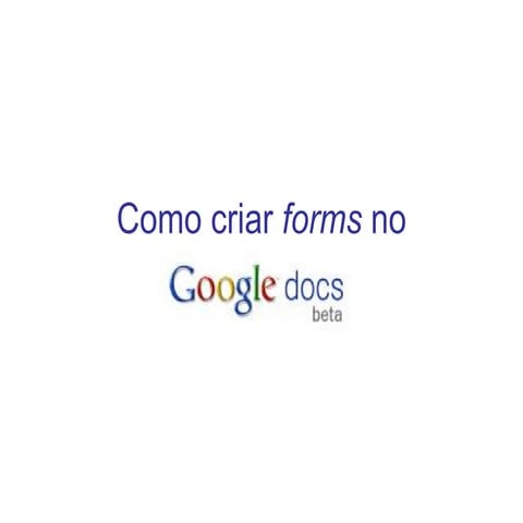 Tutorial básico google docs | PDF