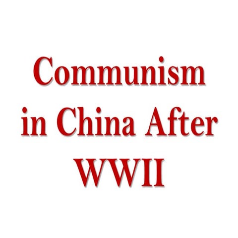 Communism In China