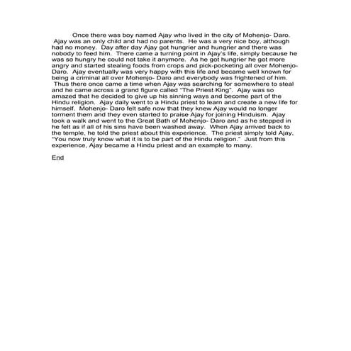 World Cultures Story