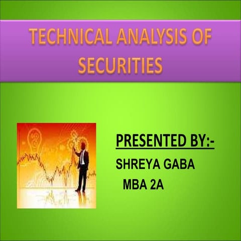 Technical Analysis Of Securities