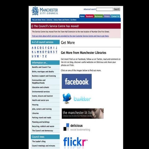 Social media in a public library