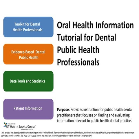 Module 2: Evidence-Based Dental Public Health | PPT