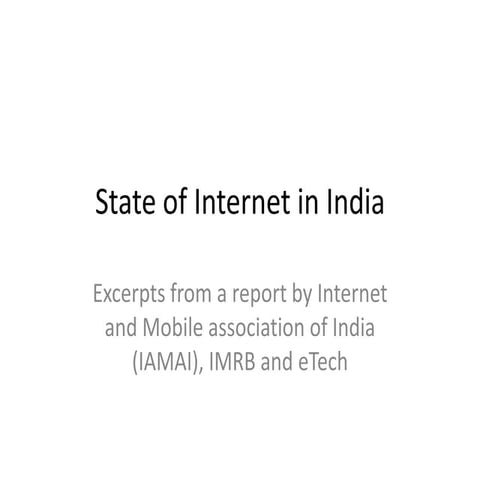State Of Internet In India