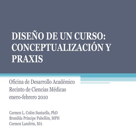 C:\Documents And Settings\Mcolon\Desktop\Pdfa\Presentaciones Para El Blog\DiseñO De Un Curso   ConceptualizacióN Y Praxis   I