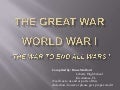 World War One