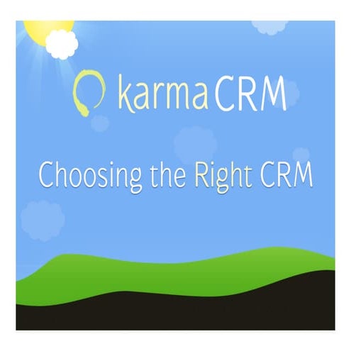 Maximizing your Sales Process by Choosing the Right CRM, John Paul Narowski, ...