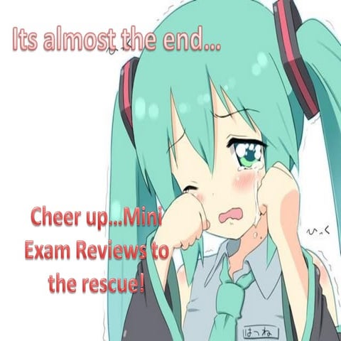 AP Calculus - Mini Exam Review