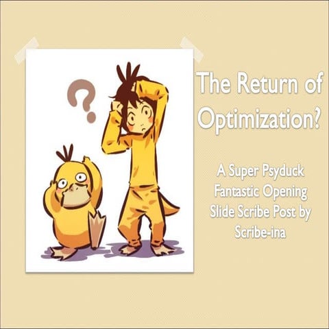 Optimization Review