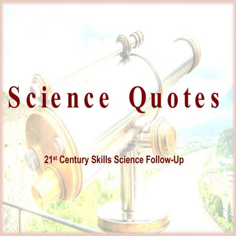 Science Quotes