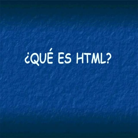  HTML