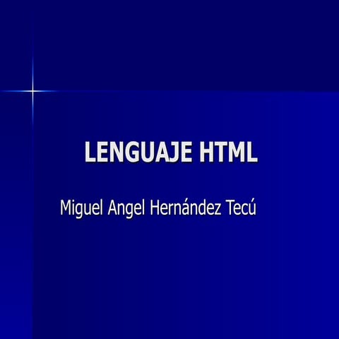 LENGUAJE HTML