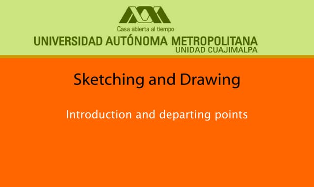 Sketching and Drawing in Design