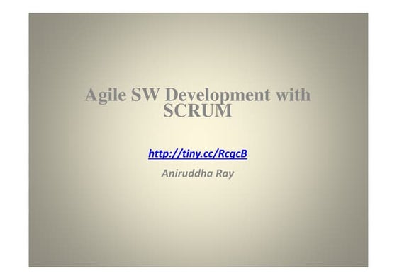 Scrum and Agile SDLC 101