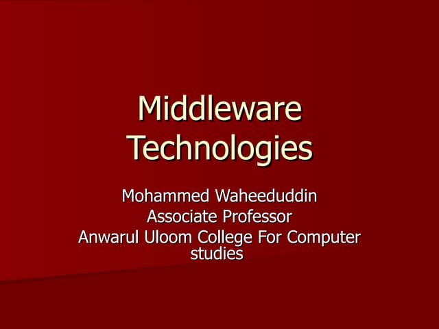 MIDELWARE TECH