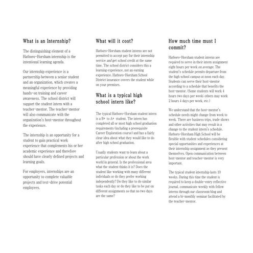 Community Mentor Brochure-FAQ