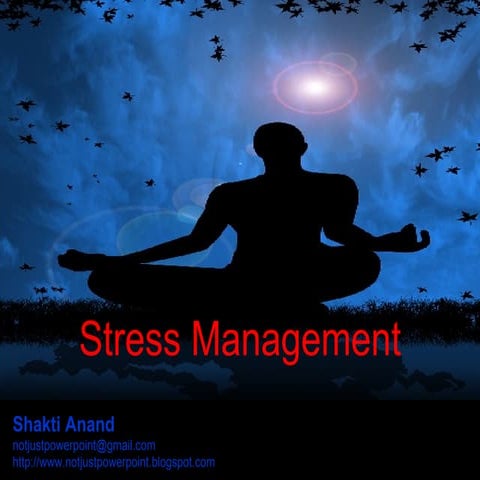 Stress management | PPTX