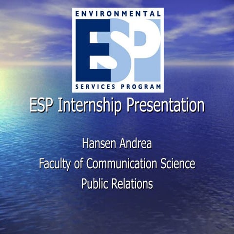 Internship Presentation Hansen Andrea