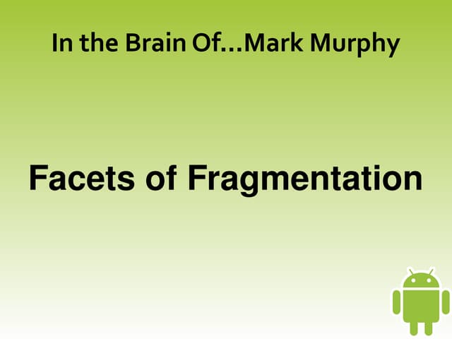 Facets Of Fragmentation by Mark Murphy