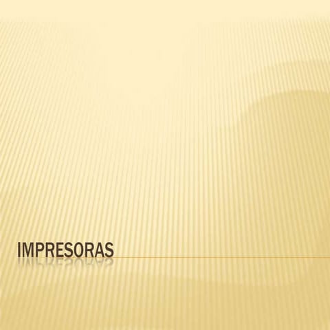 IMPRESORAS