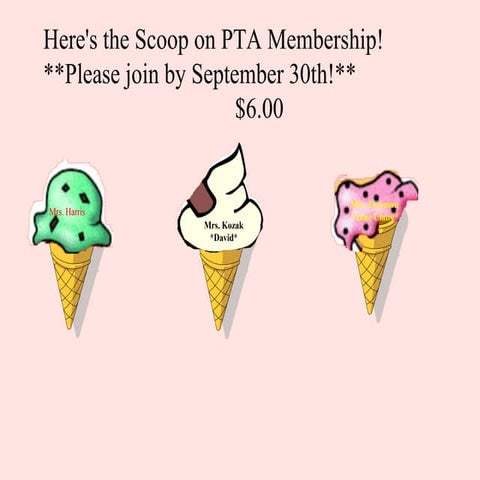 PTA Membership Drive: Mrs. Harris' Class