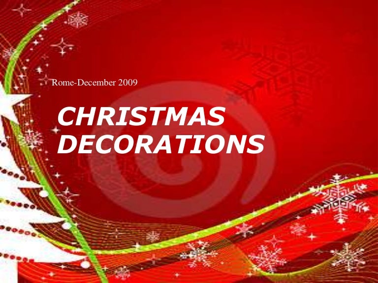 Christmas decorations
