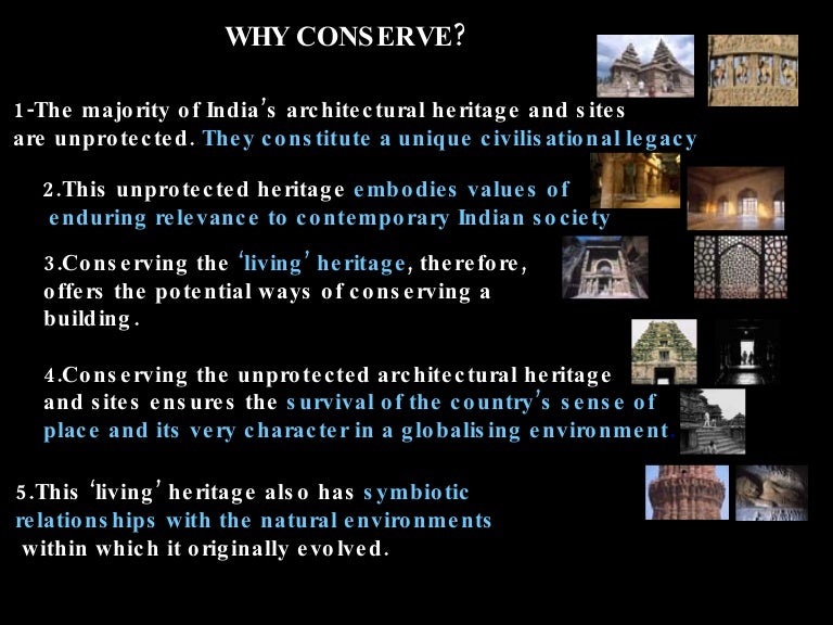 Conservation of Heritage Buildings