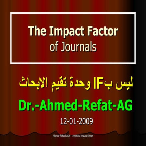 What is wrong with Journals' Impact Factor 