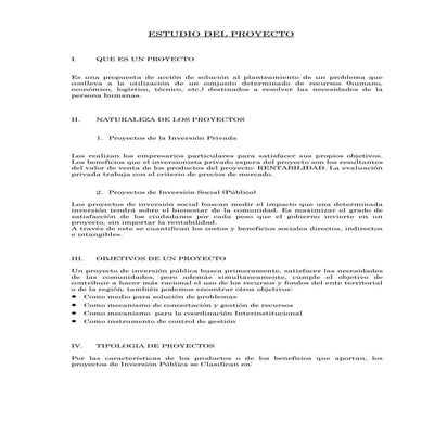 Elaboracion de Proyectos