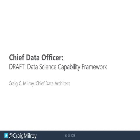 Data Science Capability Framework