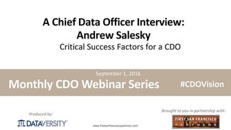 CDO Slides: A Chief Data Officer Interview