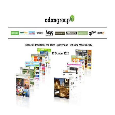 CDON Group Q3 2012