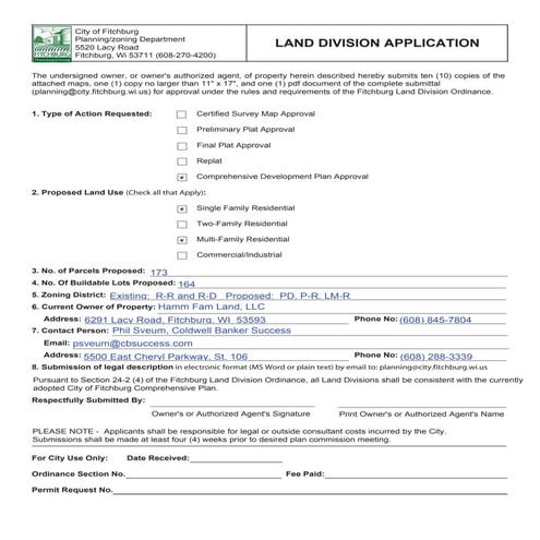 Comprehensive Development Plan | Quarry Vista