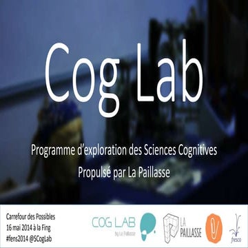 CogLab au Carrefour des Possibles 2014 | PPTX