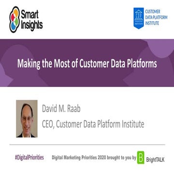 Making the most of customer data platforms