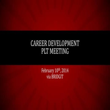 Cd plt meeting february 2014