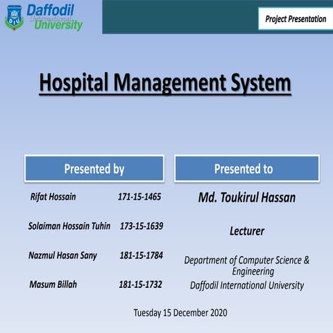 CD project presentation