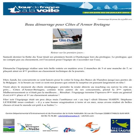 Cdp tdf 3 juillet 2012