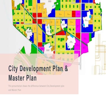 CDP vs Master Plan difference in urban development