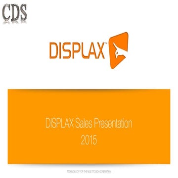 CDS DISPLAX Sales Presentation