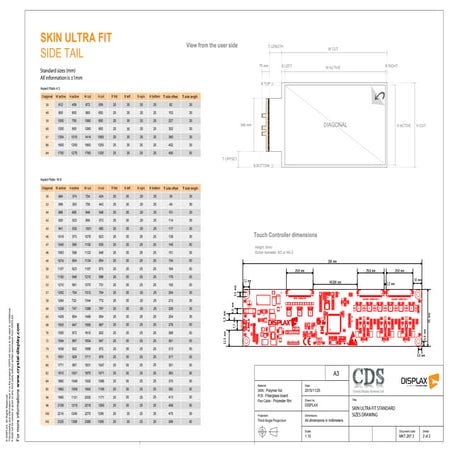 CDS DISPLAX Skin Ultra Fit Standard Drawings