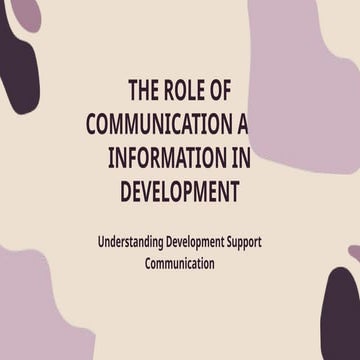 Role of information in development communication by Aneesa T A.pptx