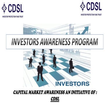 investor awareness program CDSL for investors