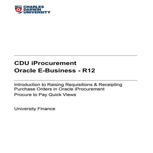 CDU iProcurement R12 Manual