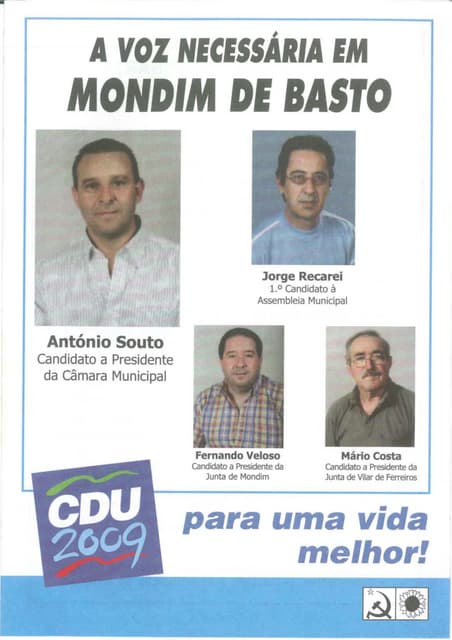 CDU Programa Eleitoral 2009